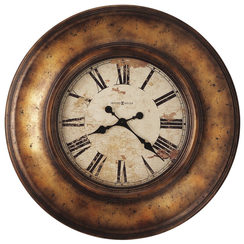 Howard Miller Oversized Copper Bay 75cm Wall Clock Wayfair.co.uk